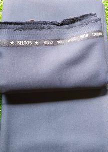 Solid Navy Blue Dress Material