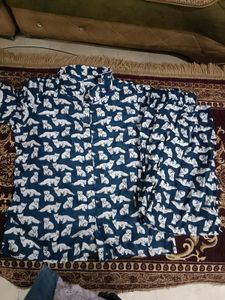 Cute Fox Print Pajama Set