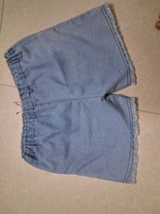 Light Wash Denim Shorts