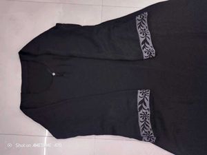 Elegant Black Abaya Full Set