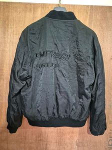Grey and Black Double sided bomber Jacket