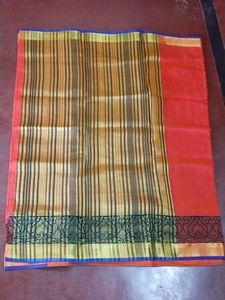 Elegant Orange Saree