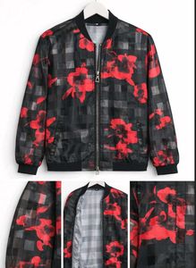 Sheer Floral Bomber Jacket