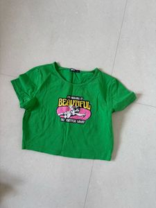 Vibrant Green Graphic Tee
