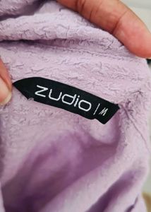 Lilac Textured Button-Up Shirt