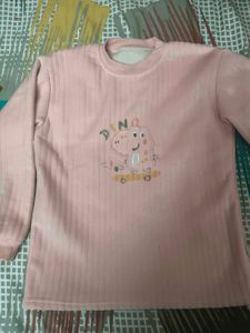 Adorable Pink Dino Fleece Cord set for 5-7 years