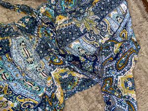 AKERY Paisley Print Wrap Jumpsuit
