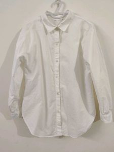 Classic White Zara Button-Up Shirt