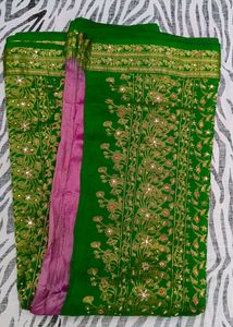 Zardoji Maggam Work Design Saree