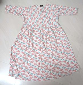Floral Print Cotton Kurta