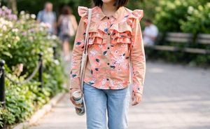 Chic Floral Ruffle Top