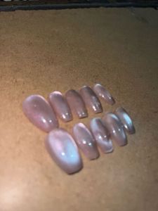 cat eye press ons nails