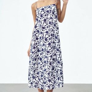 Zara Limited Edition Floral Minimalist MIDI Dress