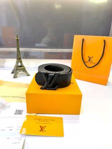 louis vuitton Premium Black Luxury Designer Belt f