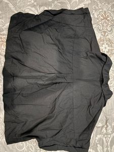 Black Short Sleeve Collared Top