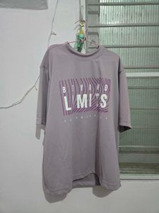 Oversized "Beyond Limits" Graphic T-Shirt