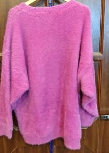 Cozy Pink Fuzzy Sweater
