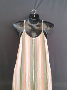 Korean High Low Multicolored Dress | Bust 38