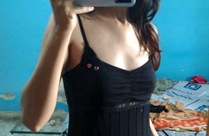 stretchable Black lace Mini Dress