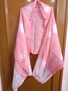Pink Embroidered Sharara Suit Set