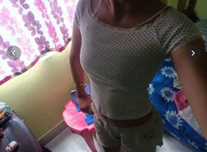 Polka Dot Lace Trim Top