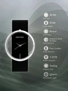Joker &amp; Witch Women Black Analogue Watch