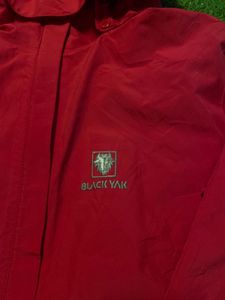 Bright Red Gore-Tex Hooded Jacket