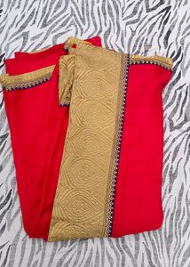new catalogue red colour saree