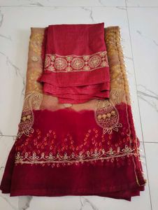 Elegant Bandhani Saree