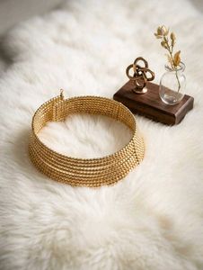 Elegant Gold Beaded neckpiece