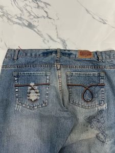 Distressed Light Wash  Jeans