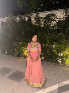 Stylish Pink Lehenga Choli Set
