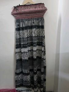 Boho Off-Shoulder Maxi Dress