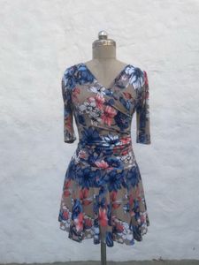 Floral Print Wrap Dress
