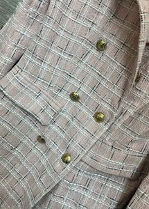 Urbanic Set Of Chic Plaid Double-Breasted Blazers