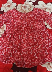 Red short kurti