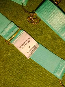 Blue Halter Neck Bra Holder Harness