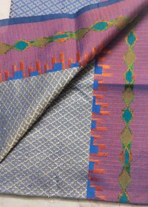Handloom Blouse Piece (Blue)