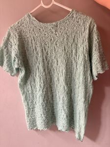 Textured Mint Green Top