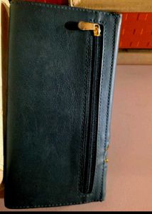 Chic Navy Blue Zipper Wallet