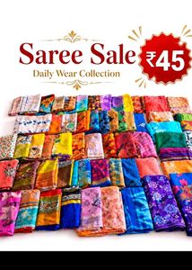 🥳₹45 Any 5 saree - Offer 🎉