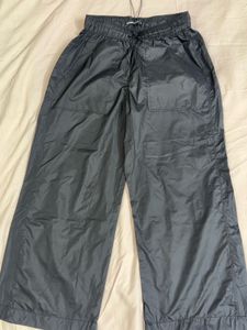 Black Wide Leg Track Pants