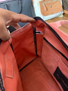 Marc Jacobs Large Canvas Tote Bag – Pink/Coral