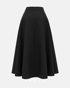 Savana[All new] Black Bow A line Skirt