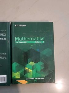 R.D. Sharma Mathematics for Class XII Vol 1 &amp; 2