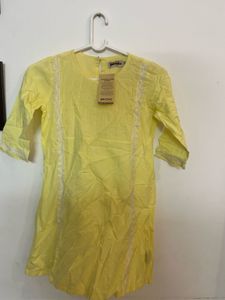 Elegant Yellow Embroidered Kurta