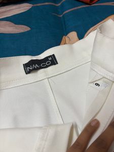 Cream Wide Leg Trousers brand new