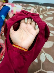 Beautiful Maroon Slip On Blouse