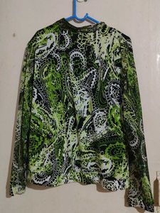 Vibrant Paisley Print Long Sleeve Top