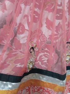 Sleeveless Net Anarkali Suit Set